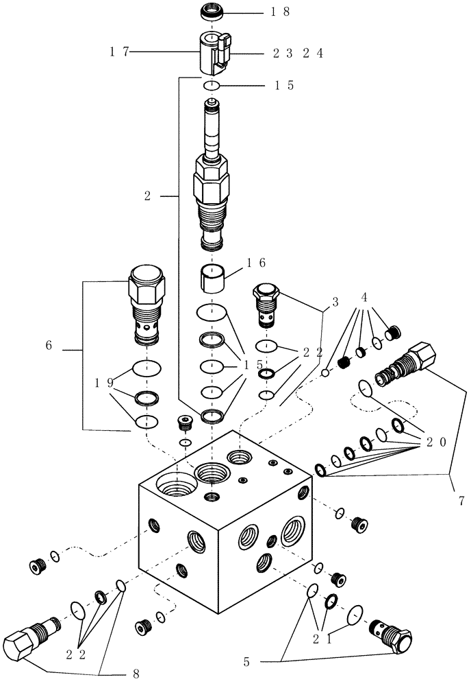 Схема запчастей Case IH 1200PT - (A.10.A[59]) - VALVE ASSEMBLY 87438424 - DIRECT DRIVE A - Distribution Systems
