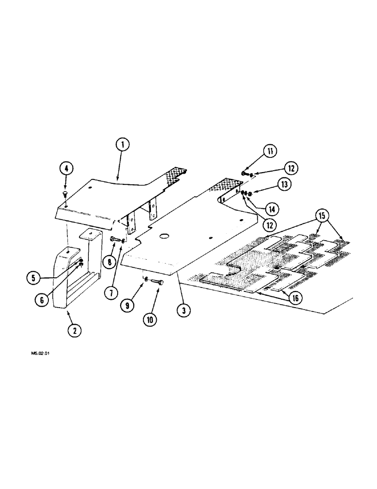 Схема запчастей Case IH 2120 - (9-086) - PLATFORM, VERSION WITHOUT CAB (09) - CHASSIS/ATTACHMENTS