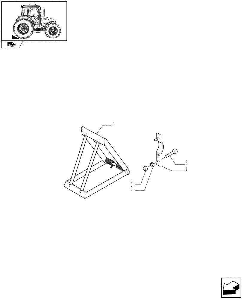 Схема запчастей Case IH FARMALL 95 - (1.92.991) - WHEEL WEDGE (VAR.330864) (10) - OPERATORS PLATFORM/CAB
