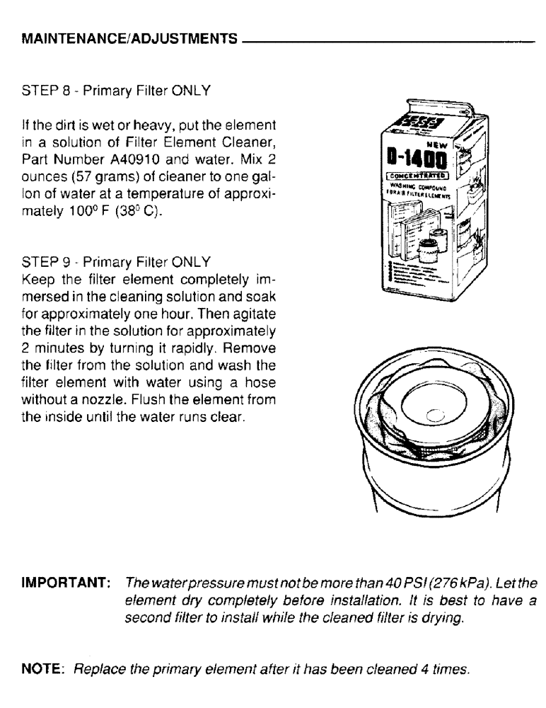 Схема запчастей Case IH 4390 - (038) - MAINTENANCE, ADJUSTMENTS 