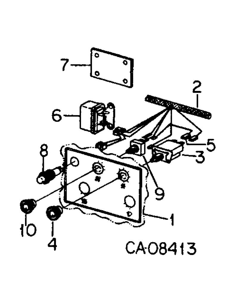 Схема запчастей Case IH 4568 - (08-24) - ELECTRICAL, CONTROL CENTER TEMPERATURE CONTROLS AND CONNECTIONS (06) - ELECTRICAL
