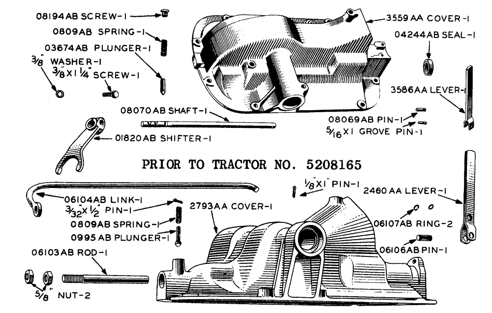 Схема запчастей Case IH LA-SERIES - (081) - POWER TAKE-OFF SHIFTER (06) - POWER TRAIN