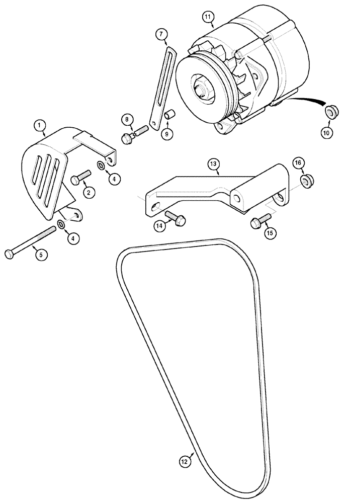 Схема запчастей Case IH CX70 - (04-34) - ALTERNATOR AND CONNECTIONS (04) - ELECTRICAL SYSTEMS