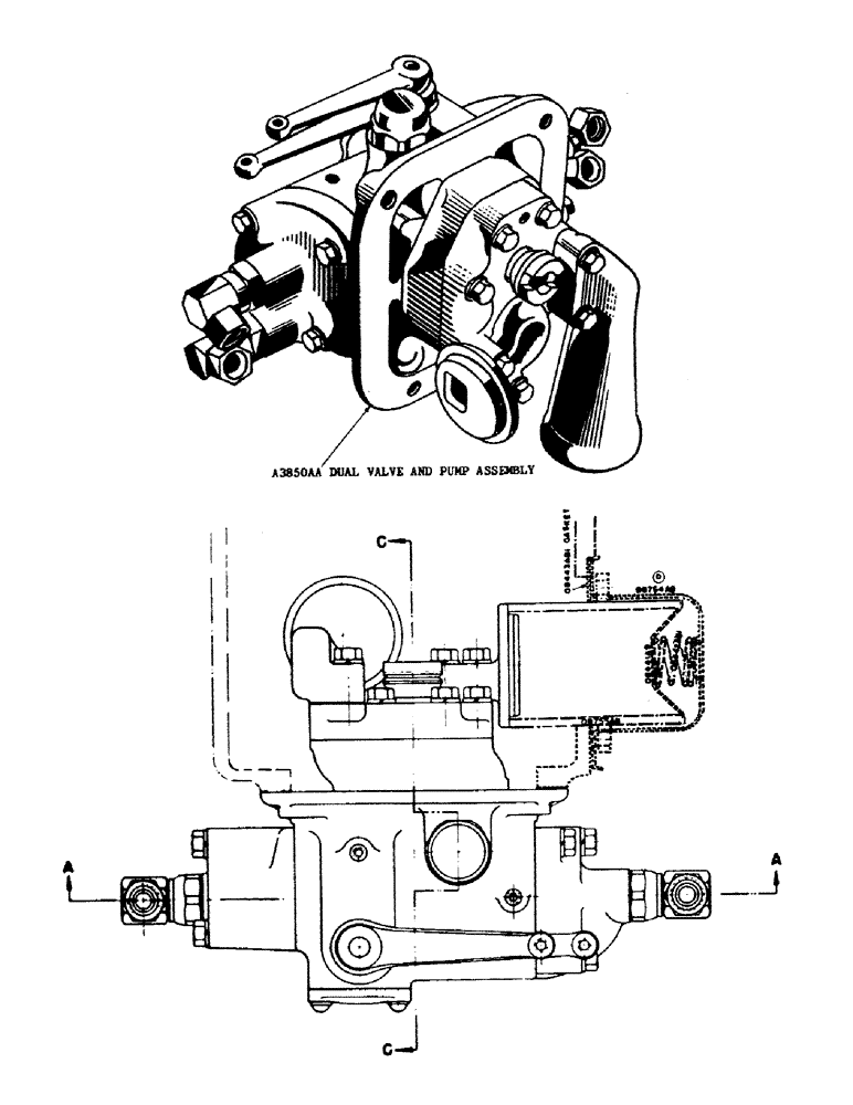 Схема запчастей Case IH SO-SERIES - (139) - HYDRAULIC DUAL VALVE AND PUMP ASSEMBLY (08) - HYDRAULICS