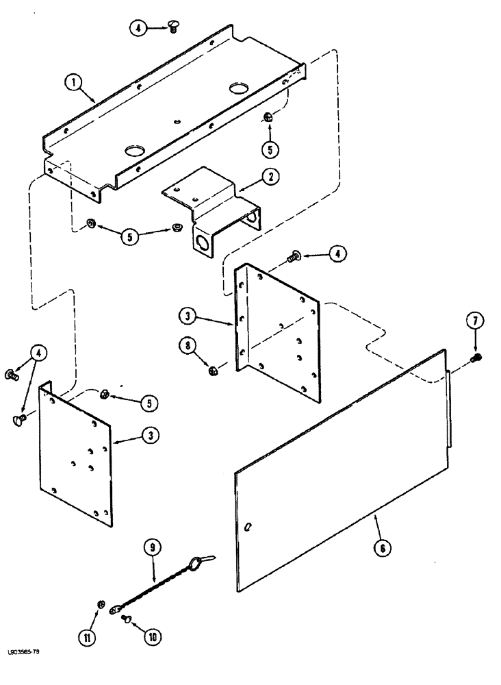 Схема запчастей Case IH 1822 - (9A-130) - WATER LINES SERVICE CENTER (14) - WATER SYSTEM