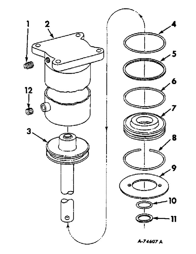 Схема запчастей Case IH 47 - (B-46) - HYDRAULIC BALE TENSION DEVICE, HYDRAULIC JACK 