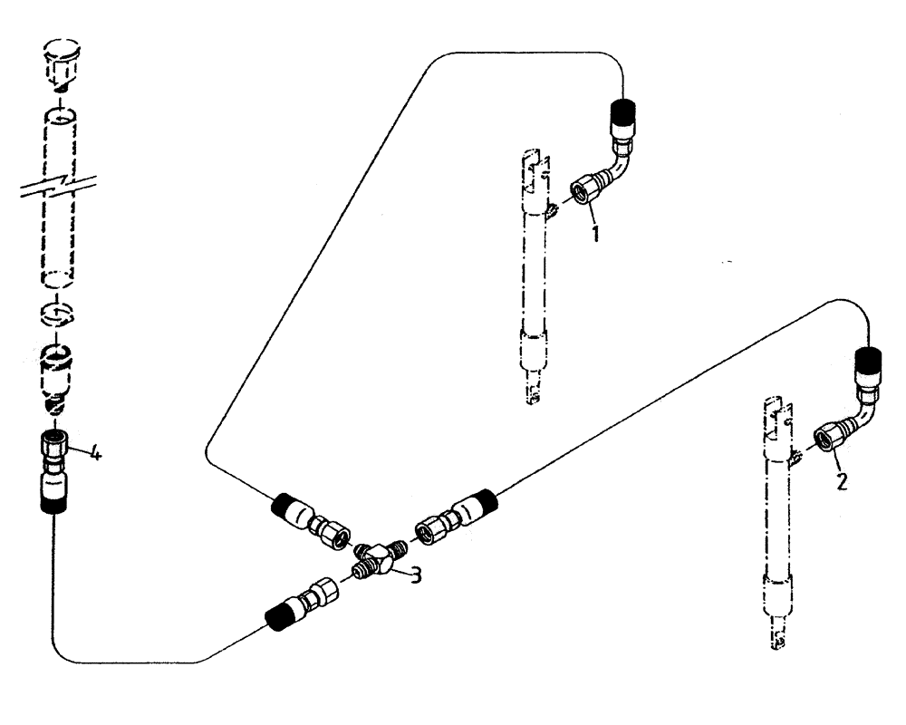 Схема запчастей Case IH 7700 - (B07-22) - HYDRAULIC CIRCUIT (HEIGHT INDICATOR 7700), SERIAL #8001 AND Hydraulic Components & Circuits