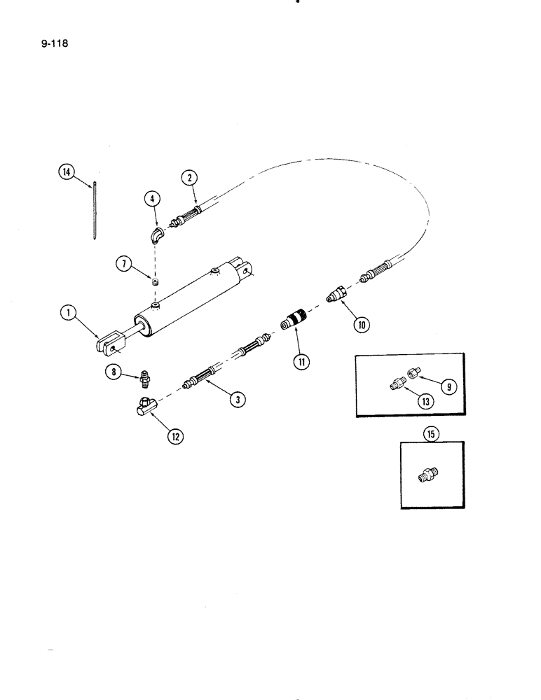 Схема запчастей Case IH 60FMS - (9-118) - LIFT HYDRAULICS, 60FMS MOWER (03) - CHASSIS/MOUNTED EQUIPMENT