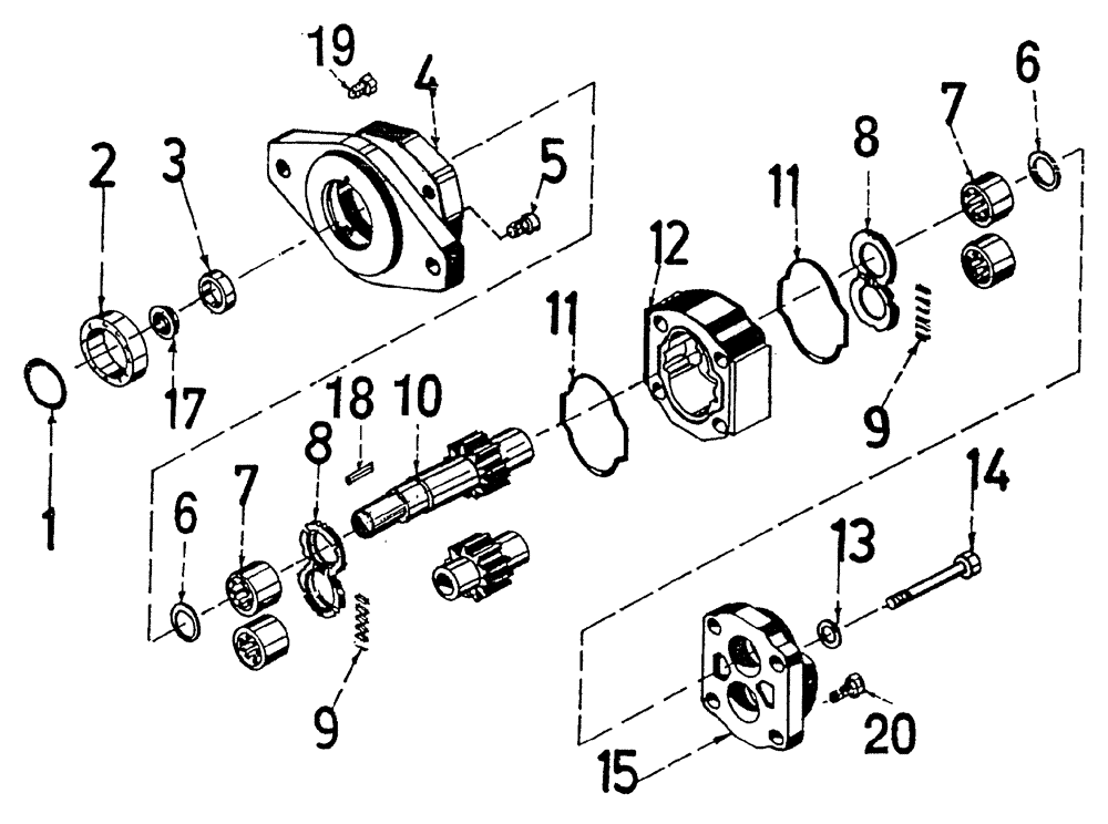 Схема запчастей Case IH 7700 - (B02[40]) - HYDRAULIC MOTOR, TOPPER SEVERING, M30 1 1/4" Hydraulic Components & Circuits