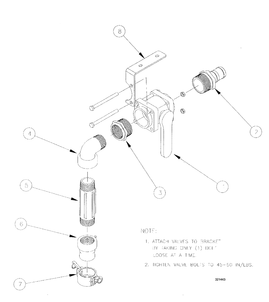 Схема запчастей Case IH SPX3200 - (09-106) - PRESSURE RINSE FILL ASSY. (SPHER TANK) (78) - SPRAYING