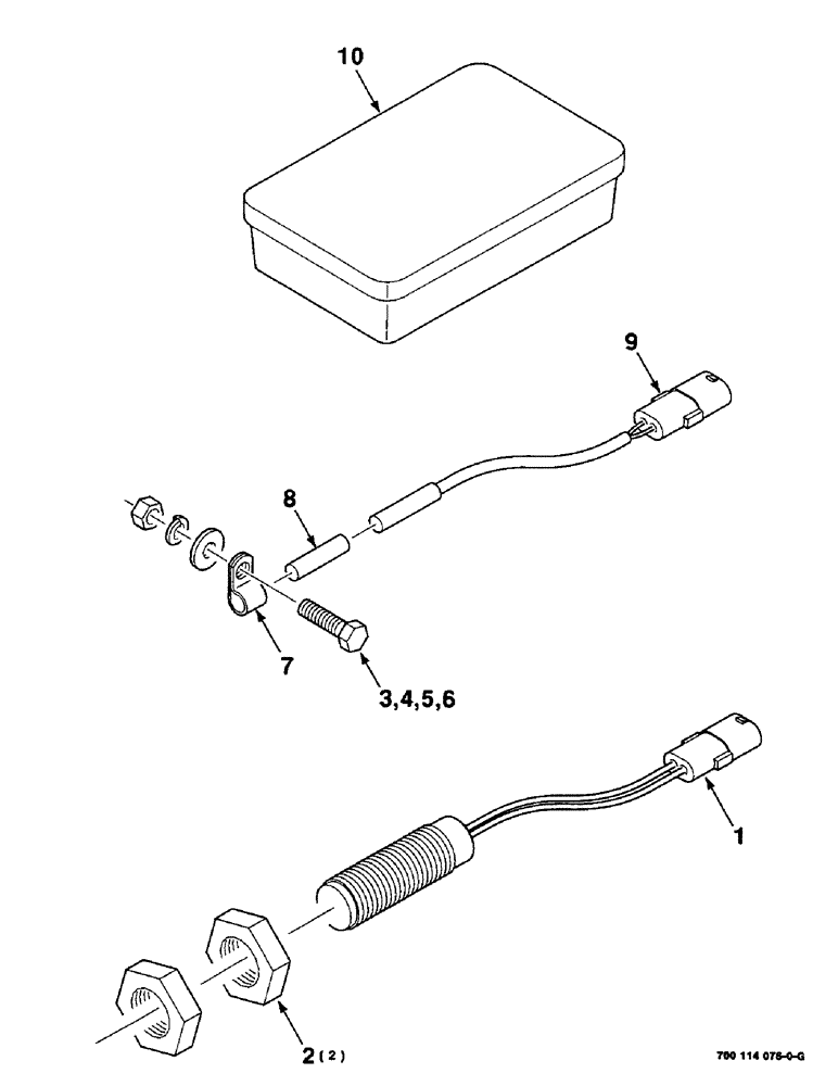 Схема запчастей Case IH 8590 - (04-10) - ELECTRICAL KIT, BOX OF SERVICE PARTS, 700114076 BOX OF SERVICE PARTS (06) - ELECTRICAL