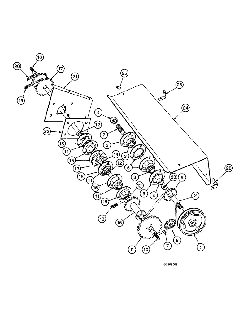 Схема запчастей Case IH INTERNATIONAL - (4-04) - HEADER DRIVE (03) - MAIN GEARBOX