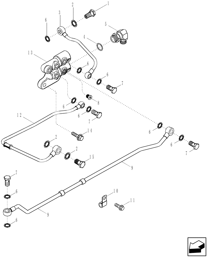 Схема запчастей Case IH 2588 - (10.214.05) - FUEL, DRAIN (10) - ENGINE
