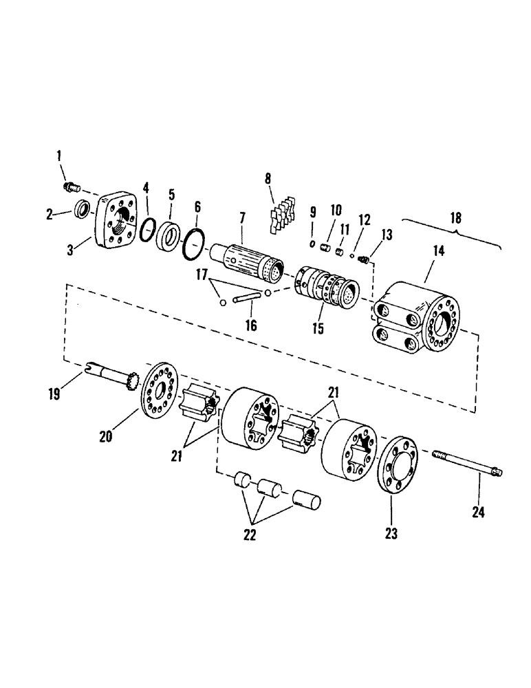 Схема запчастей Case IH STEIGER - (08-16) - STEERING ORBITROL (07) - HYDRAULICS