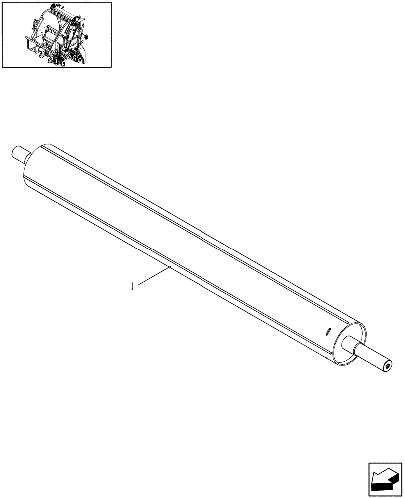 Схема запчастей Case IH RBX462 - (14.23) - STARTER ROLL (14) - BALE CHAMBER