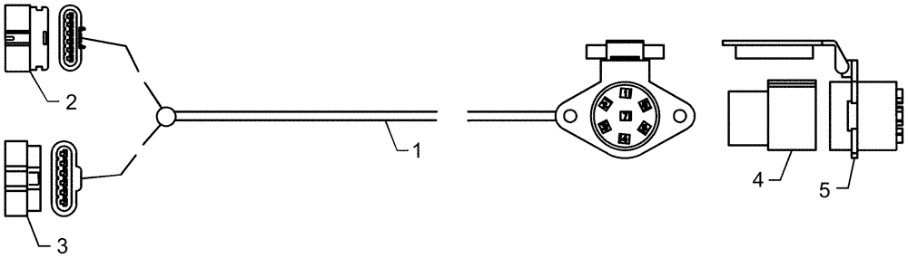 Схема запчастей Case IH 1250 - (55.404.01[02]) - ELECTRICAL - REAR LIGHTING EXTENSION 87677108 - 12 ROW AND 16 ROW AND 24 ROW ASN Y9S007001 (55) - ELECTRICAL SYSTEMS