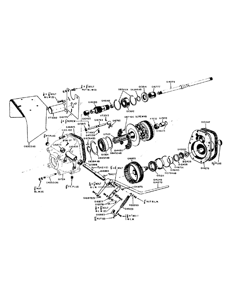 Схема запчастей Case IH 500B-SERIES - (100) - INDEPENDENT P.T.O., 610B AND 611B TRACTORS (06) - POWER TRAIN