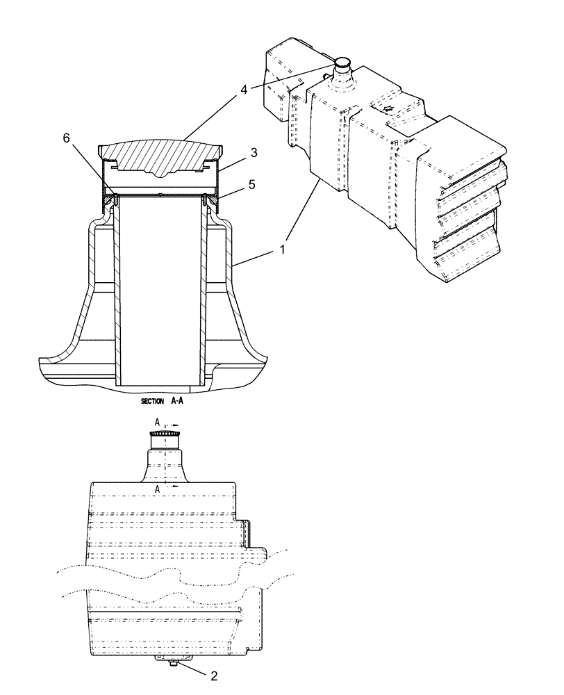 Схема запчастей Case IH AFX8010 - (B.20.A.22[1]) - TANK, FUEL - MAIN B - Power Production