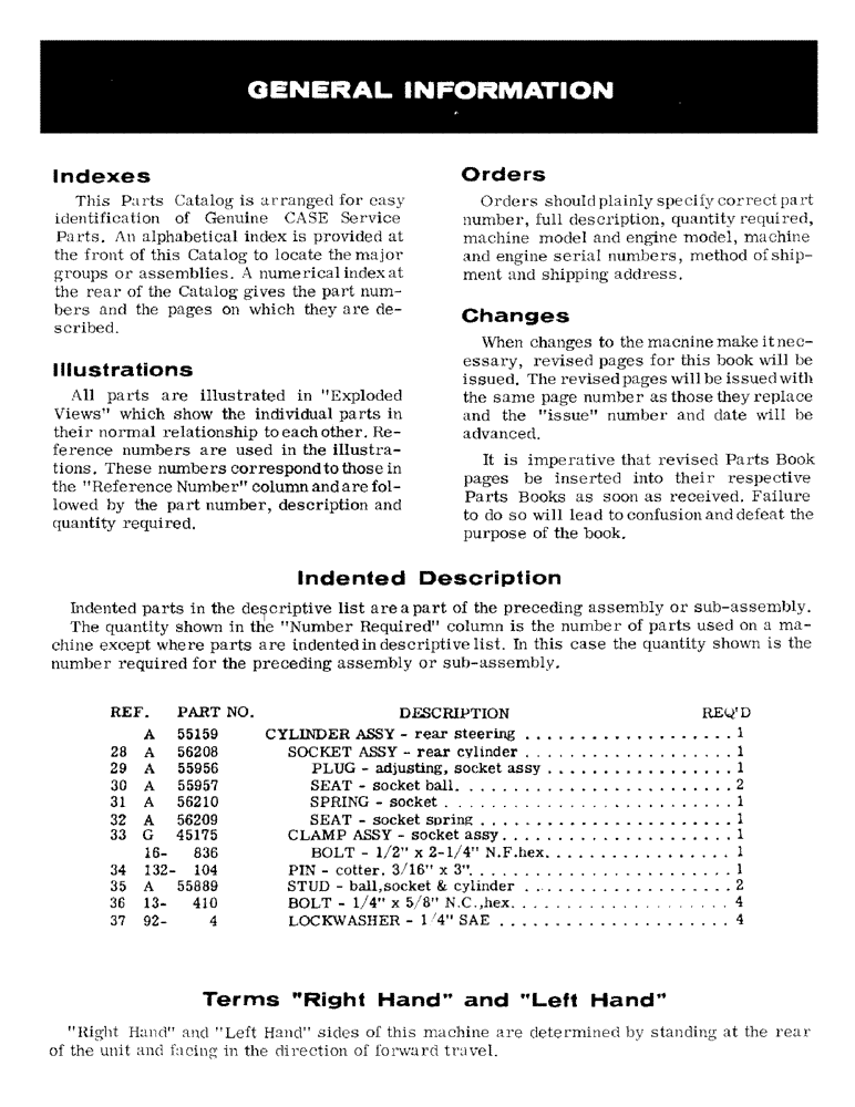 Схема запчастей Case IH 460 - (001) - GENERAL INFORMATION (00) - GENERAL & PICTORIAL INDEX