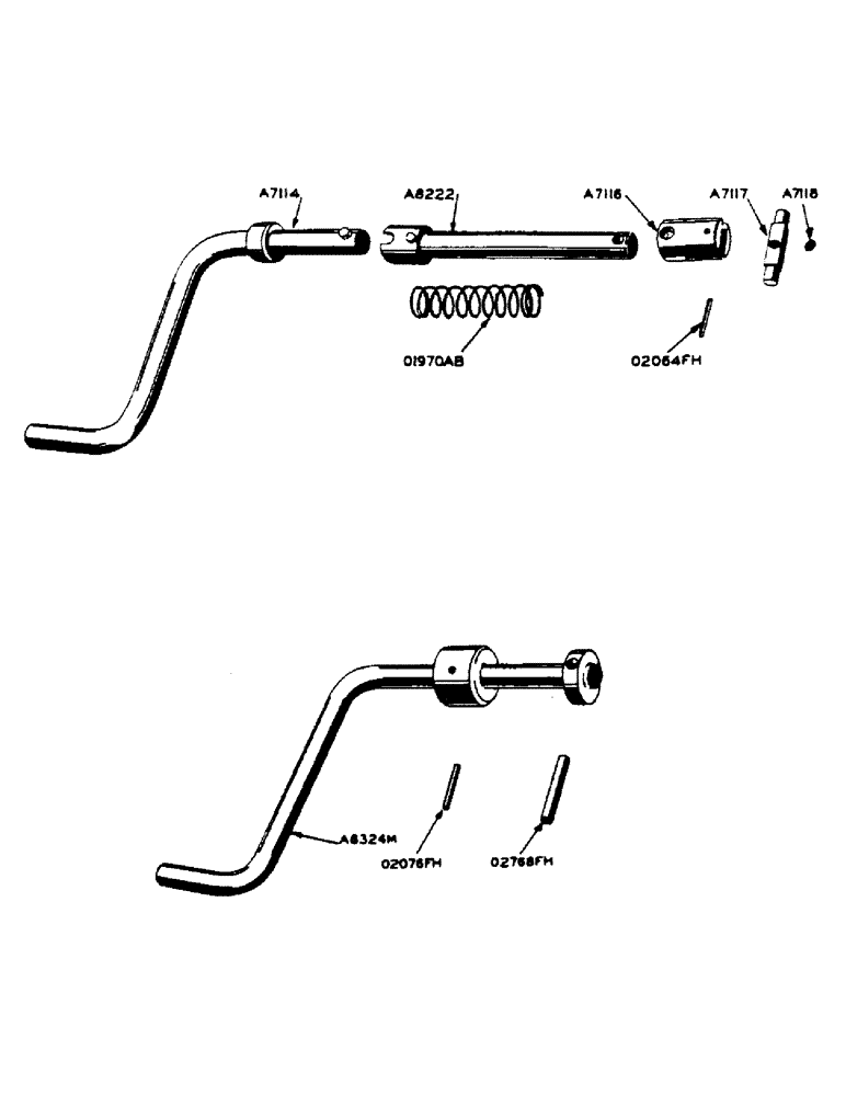 Схема запчастей Case IH 400-SERIES - (101) - STARTING CRANK (SPECIAL), FOR GENERAL PURPOSE AND HIGH CLEARANCE TRACTORS AND STANDARD 4 WHEEL TRACT (02) - ENGINE