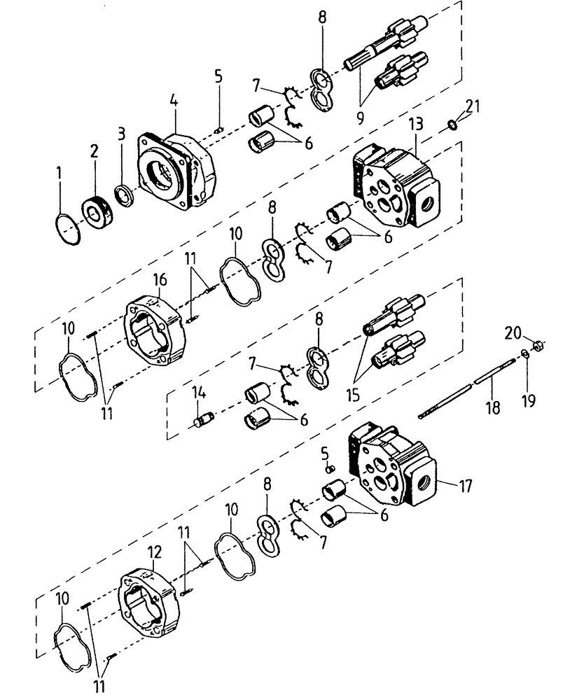 Схема запчастей Case IH 7700 - (B03[30A]) - HYDRAULIC PUMP {108 2 BLADE CHOPPER AND PRIMARY VARIABLE EXTRACTOR} Hydraulic Components & Circuits