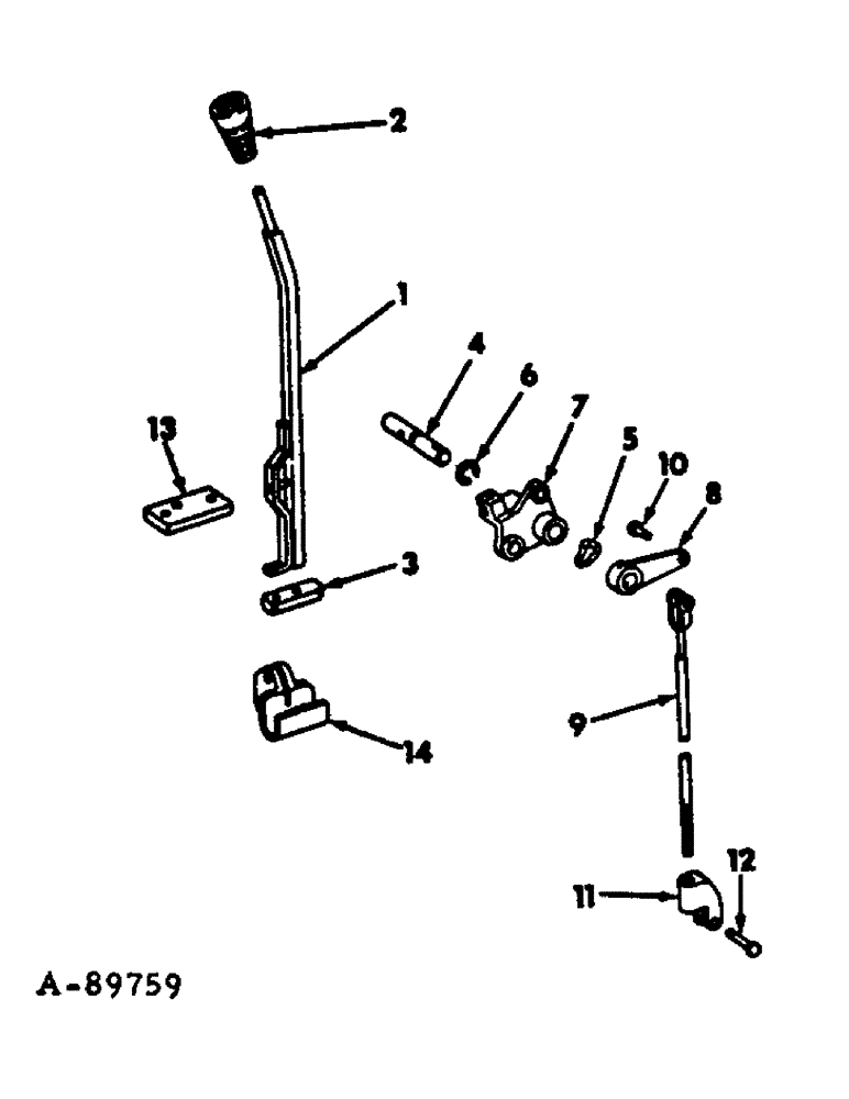 Схема запчастей Case IH 666 - (07-30) - DRIVE TRAIN, FORWARD AND REVERSE CONTROLS, 666, 70 AND 86 HYDROSTATIC DRIVE TRACTORS (04) - Drive Train