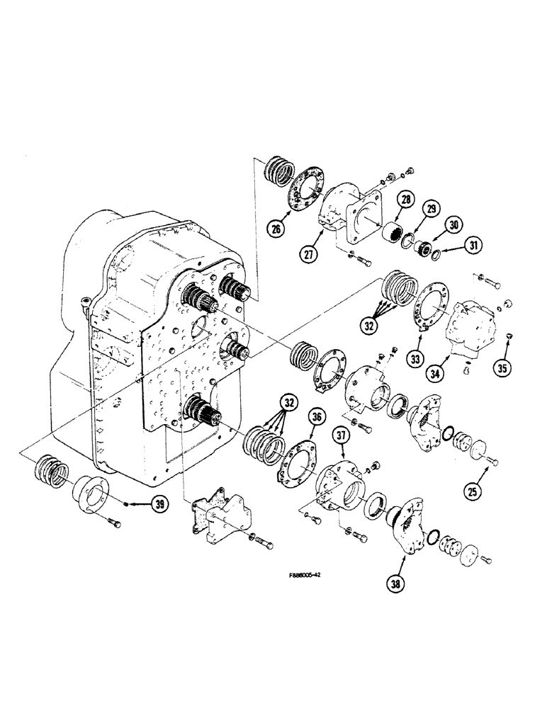 Схема запчастей Case IH 9150 - (6-010) - TRANSMISSION, (CONT) (06) - POWER TRAIN