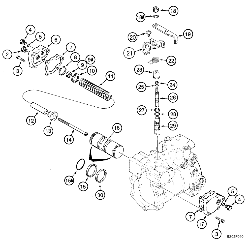 Схема запчастей Case IH 75XT - (06-10A) - PUMP, TANDEM, REAR (06) - POWER TRAIN