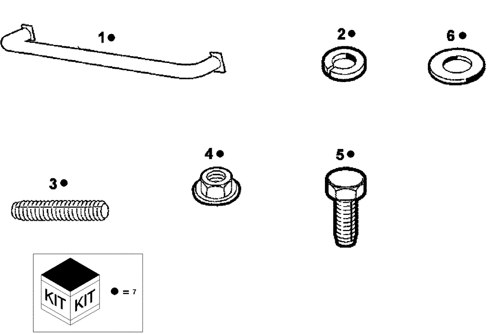 Схема запчастей Case IH SCOUT XL - (88.118.13[01]) - DIA KIT, NERF BAR, 2-SEATER (88) - ACCESSORIES