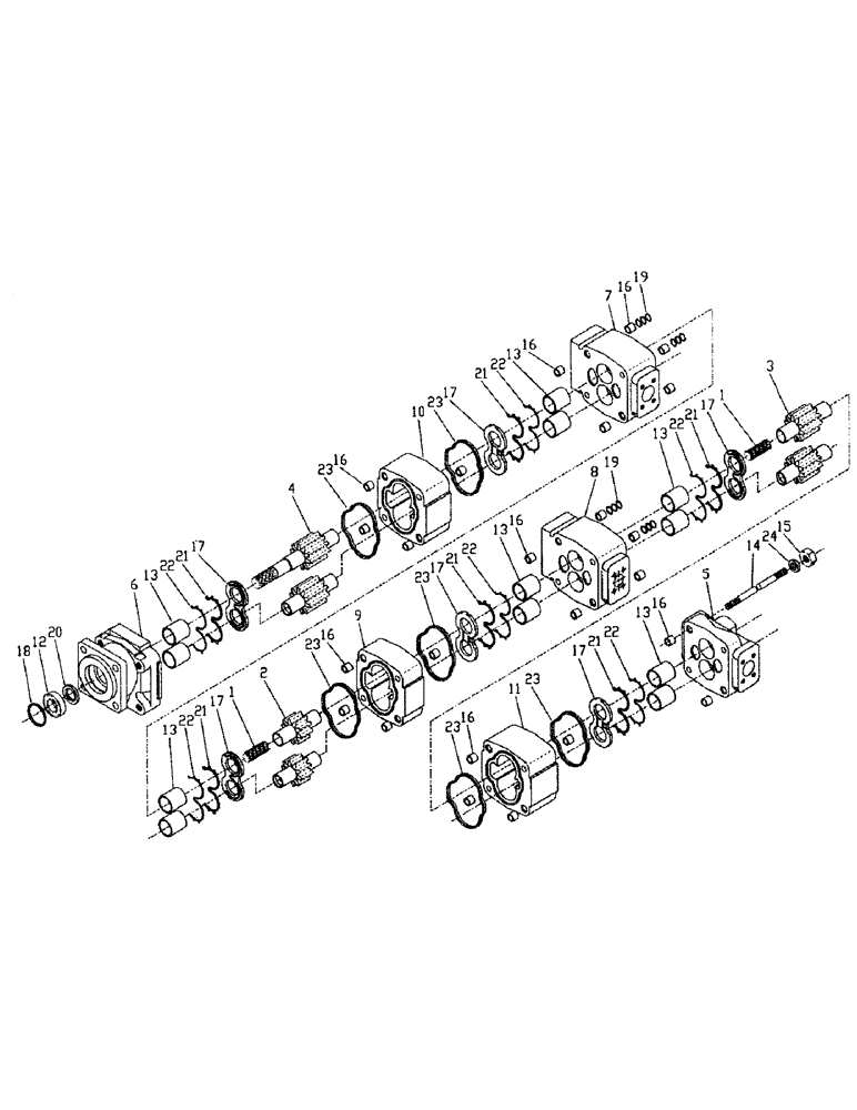 Схема запчастей Case IH 7700 - (B04-06) - HYDRAULIC PUMP, 125/M11-330/3306 Hydraulic Components & Circuits