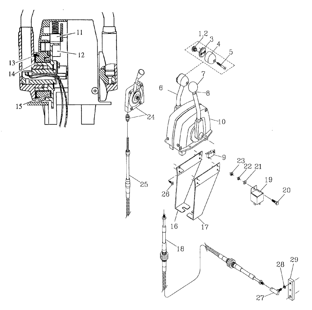 Схема запчастей Case IH 7700 - (A11[11]) - PEDESTAL CONTROLS Mainframe & Functioning Components