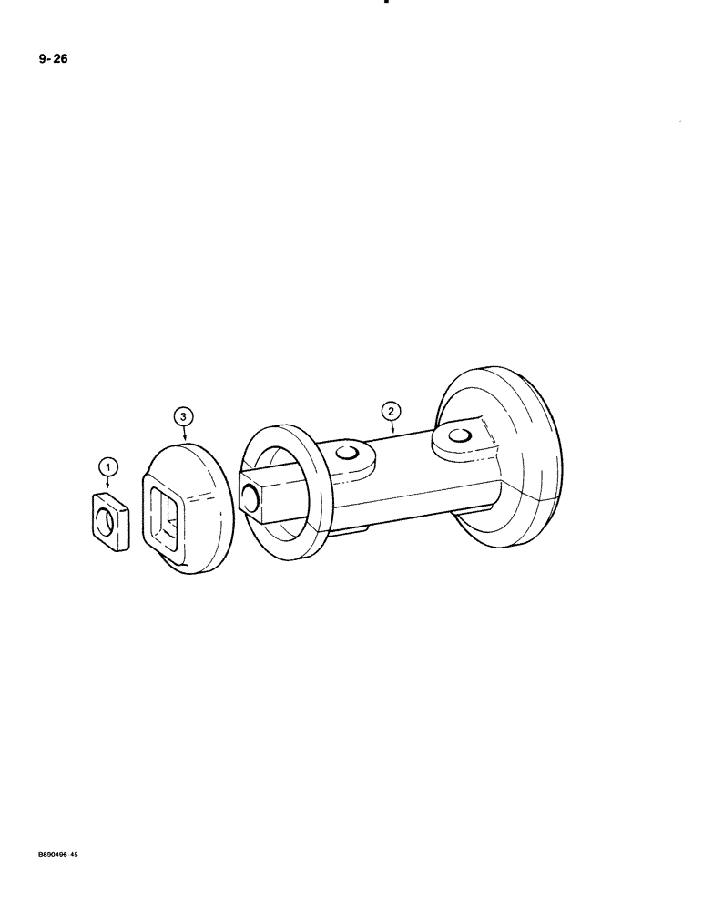 Схема запчастей Case IH 122 - (9-26) - FURROW FILLERSPOOL WITH SQUARE CENTER HOLE SPOOL WITH SQUARE CENTER HOLE (09) - CHASSIS/ATTACHMENTS