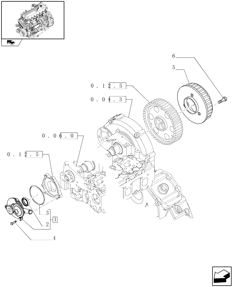 Схема запчастей Case IH A8000 - (0.04.5) - ENGINE BREATHERS (504136621) (10) - ENGINE