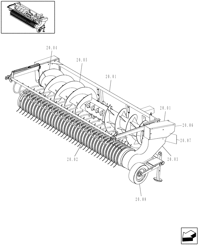 Схема запчастей Case IH HDX10P - (20.00) - PICTORIAL INDEX - ATTACHMENTS/HEADERS (00) - GENERAL