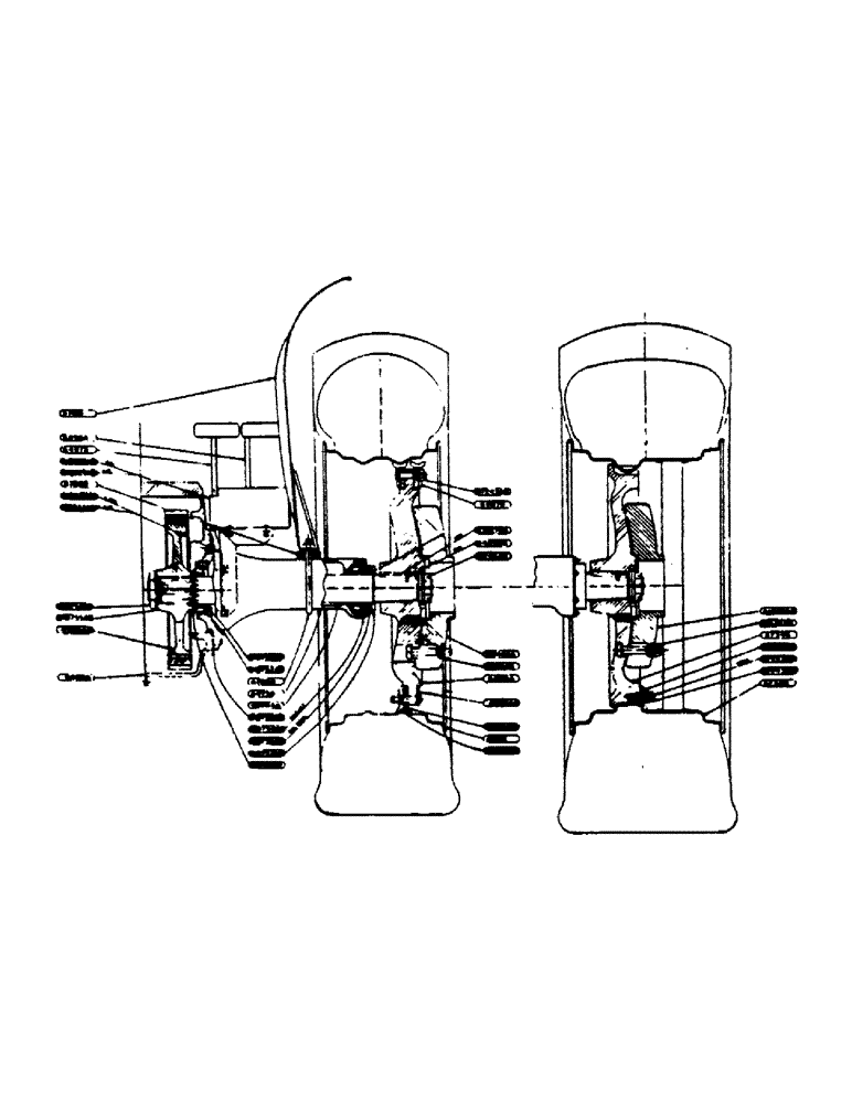 Схема запчастей Case IH 400-SERIES - (138) - REAR AXLE AND WHEEL ASSEMBLY, FOR STANDARD FOUR WHEEL TRACTOR (06) - POWER TRAIN