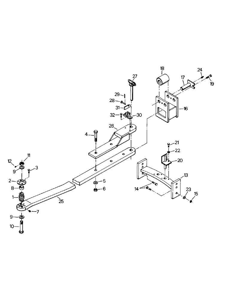 Схема запчастей Case IH KS-325 - (06-05) - DRAWBAR & MOUNTING (12) - FRAME