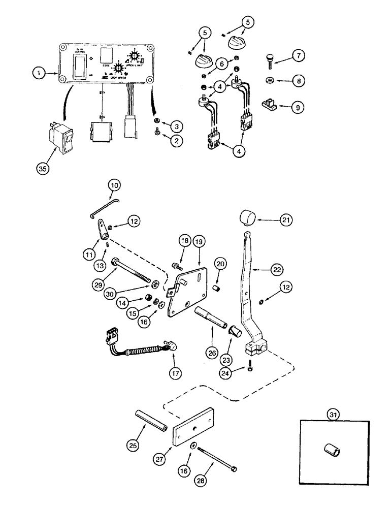 Схема запчастей Case IH 8940 - (8-026) - HITCH CONTROL SYSTEM (08) - HYDRAULICS