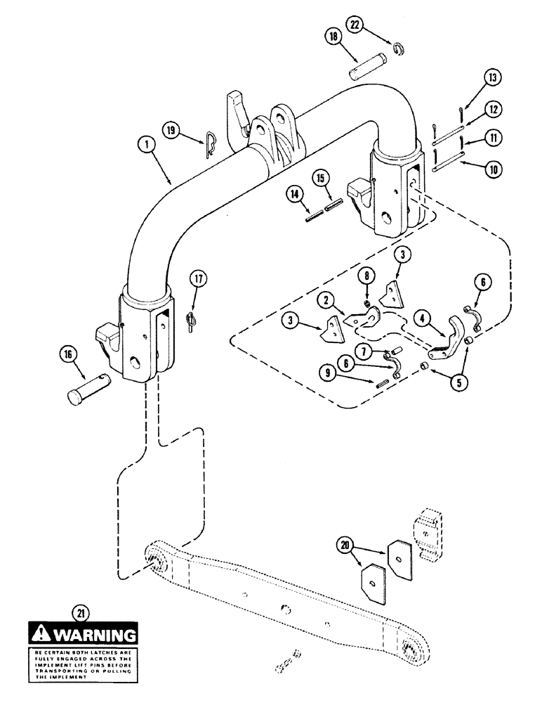 Схема запчастей Case IH 2594 - (9-020) - QUICK HITCH COUPLER, CATEGORY III (09) - CHASSIS/ATTACHMENTS