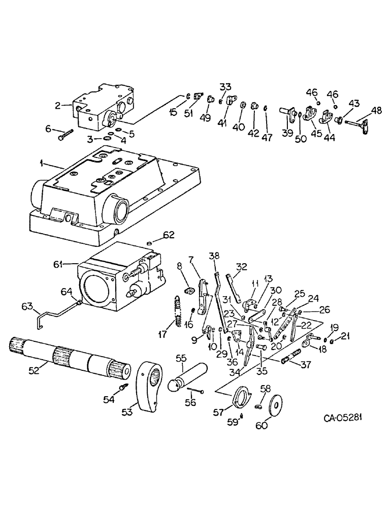 Схема запчастей Case IH 3288 - (10-47) - HYDRAULICS, HYDRAULIC DRAFT CONTROL, 3088, 3288 AND 3688HC TRACTORS (07) - HYDRAULICS