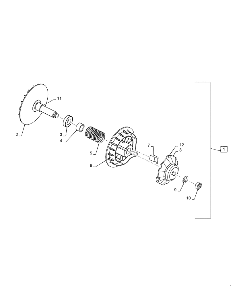 Схема запчастей Case IH SCOUT - (18.110.02) - DRIVE CLUTCH (18) - CLUTCH