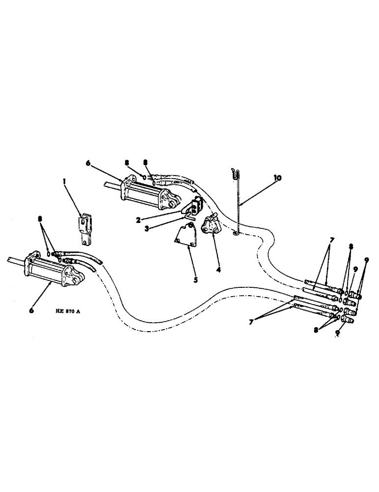 Схема запчастей Case IH 55 - (D-13) - HYDRAULIC CYLINDER LIFT PARTS, FOR 16 FOOT AND 22 FOOT MODELS, TRACTOR WITH DUAL HYDRAULIC CONTROLS 
