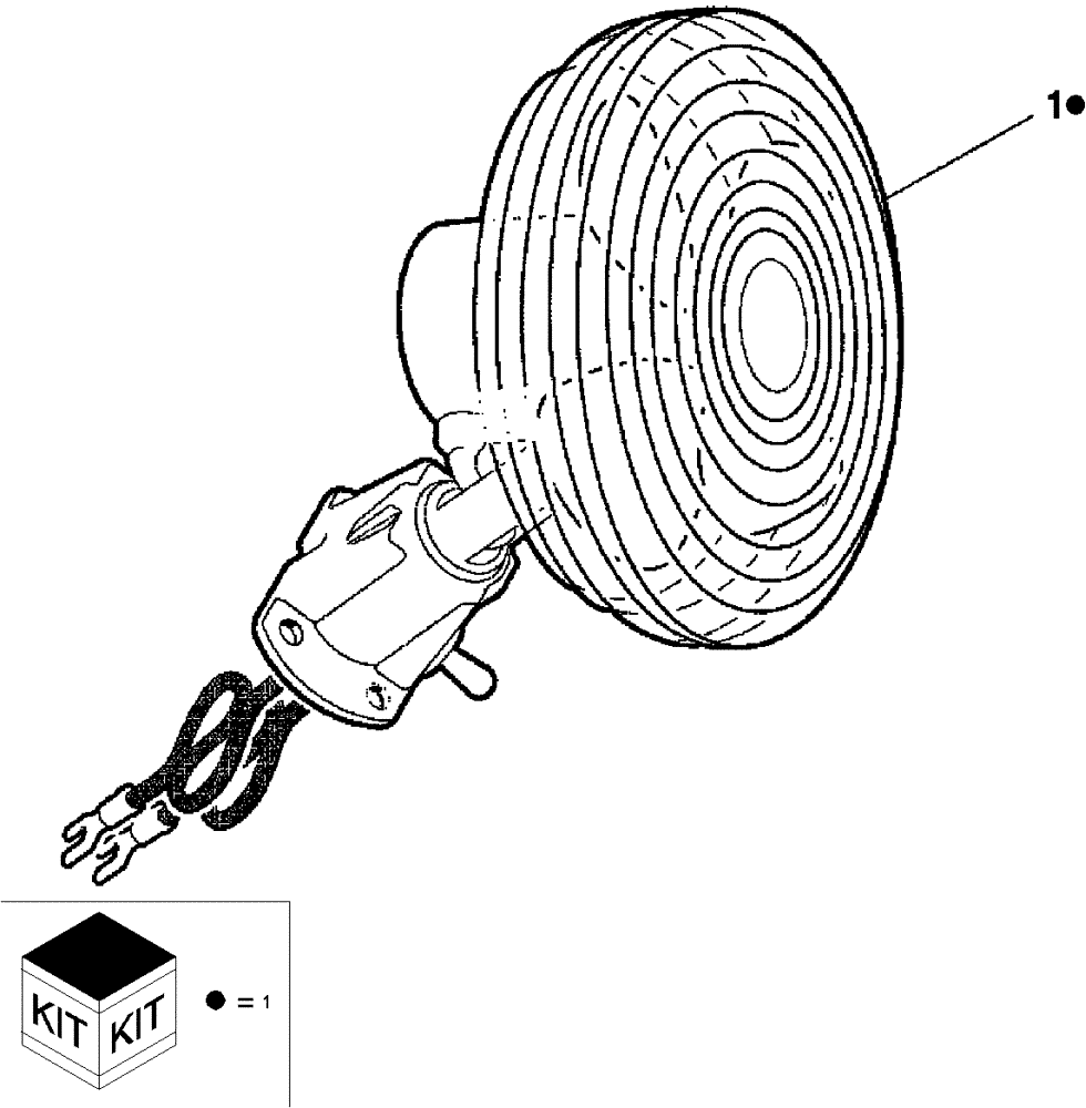 Схема запчастей Case IH SCOUT XL - (88.900.01) - DIA KIT, DEFOGGER FAN (88) - ACCESSORIES