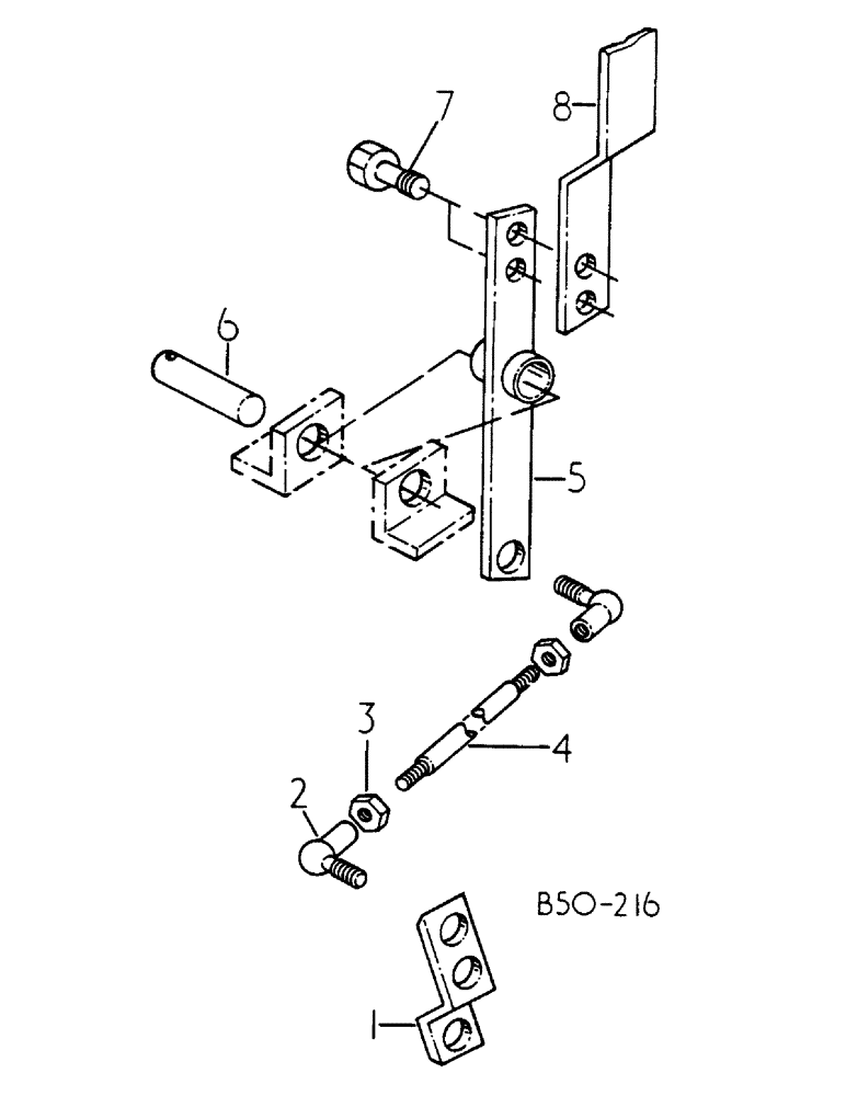 Схема запчастей Case IH 784 - (07-092) - POWER TAKE-OFF LEVER, DE-LUXE CAB (04) - Drive Train