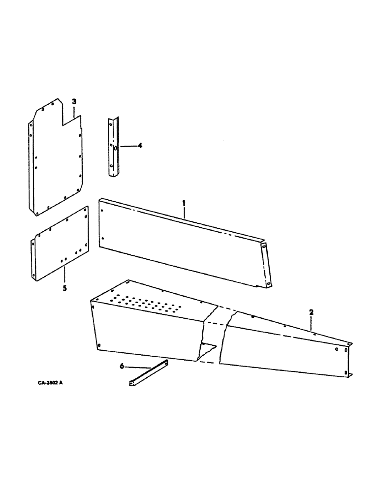 Схема запчастей Case IH 815 - (20-04) - SEPARATOR, SEPARATOR SHIELD LEFT HAND Separation