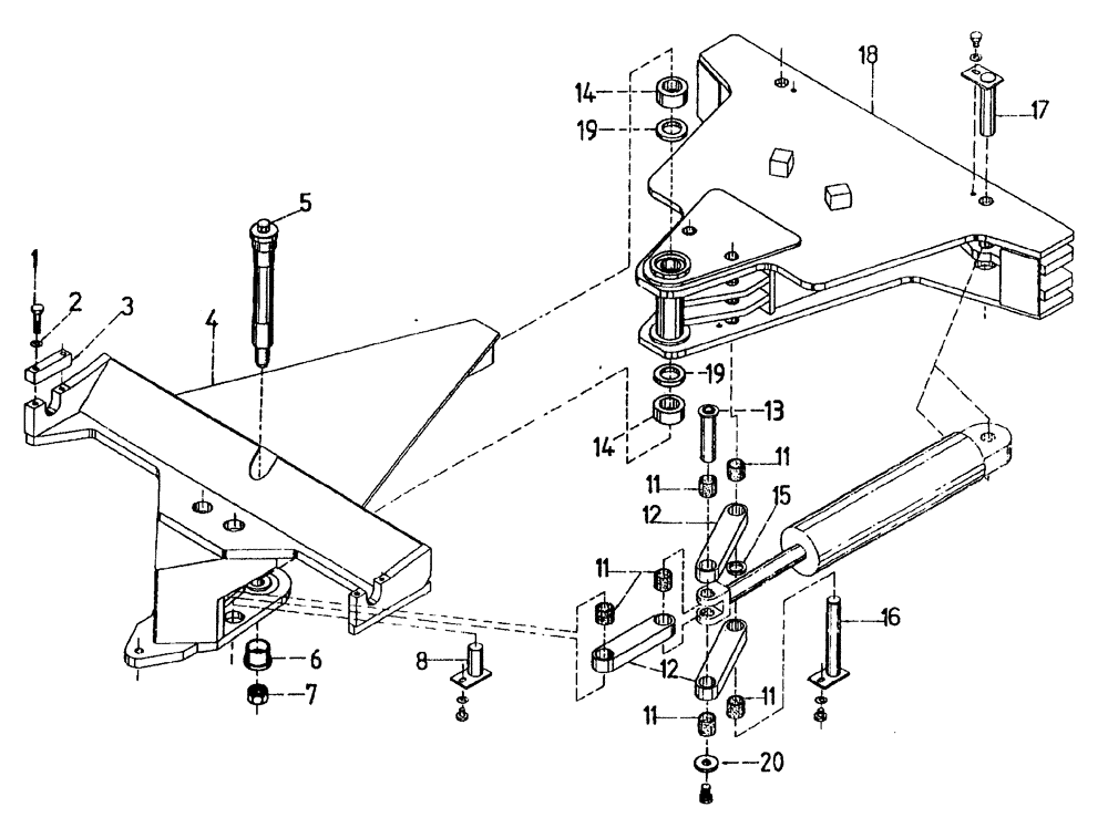 Схема запчастей Case IH 7700 - (A02[38]) - ELEVATOR SLEW MECHANISM, SERIAL # 7659 AND ONWARDS Mainframe & Functioning Components