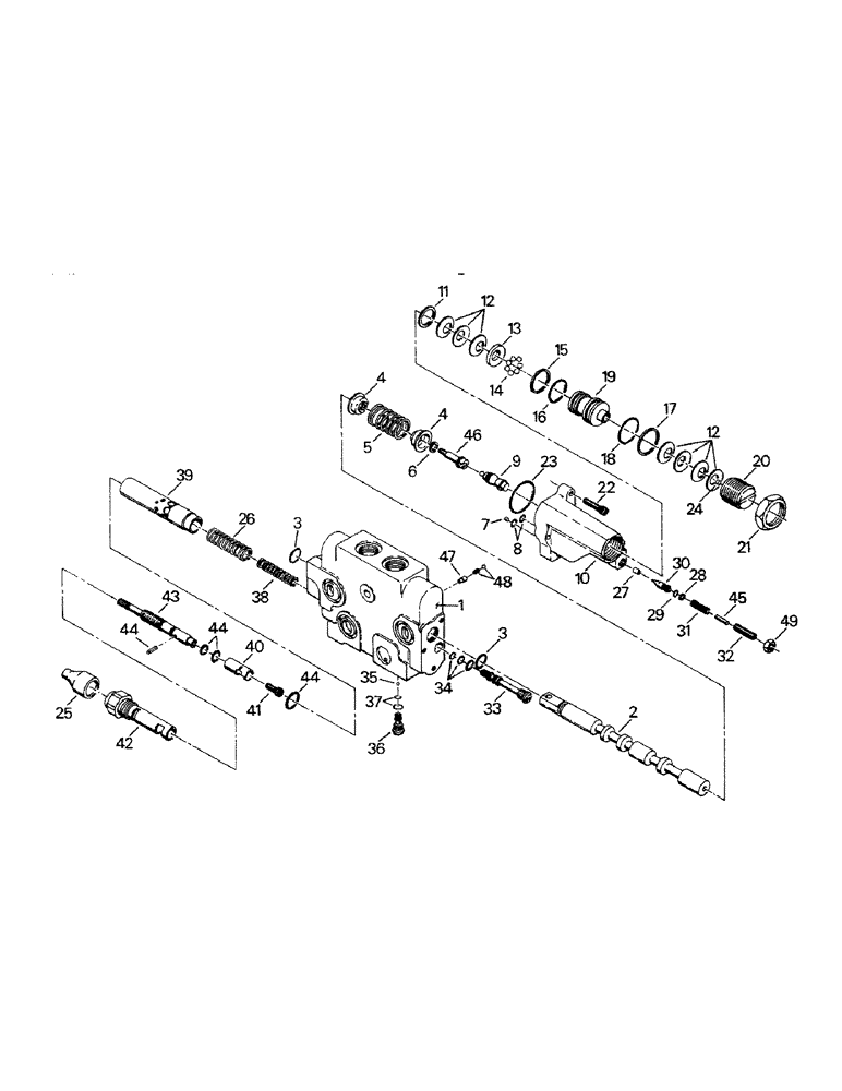 Схема запчастей Case IH CP-1325 - (08-19) - VALVE SECTION ASSEMBLY, STANDARD (07) - HYDRAULICS