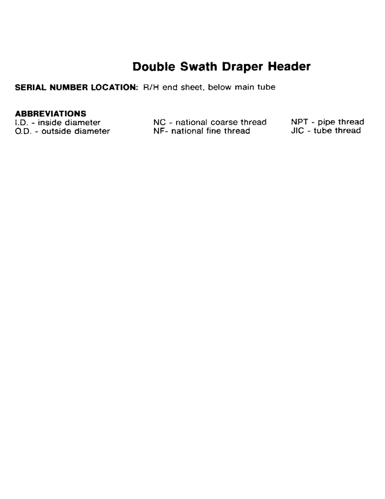 Схема запчастей Case IH 6500 - (1-02) - DOUBLE SWATH DRAPER HEADER (00) - PICTORIAL INDEX