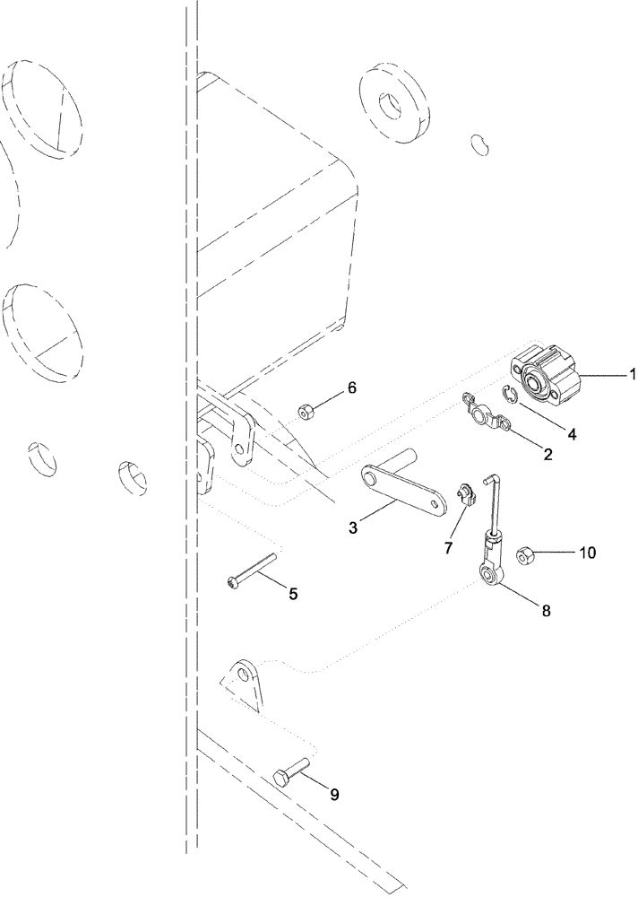 Схема запчастей Case IH 620 - (04-32) - YIELD MONITOR TOOLBAR SENSOR (06) - ELECTRICAL SYSTEMS