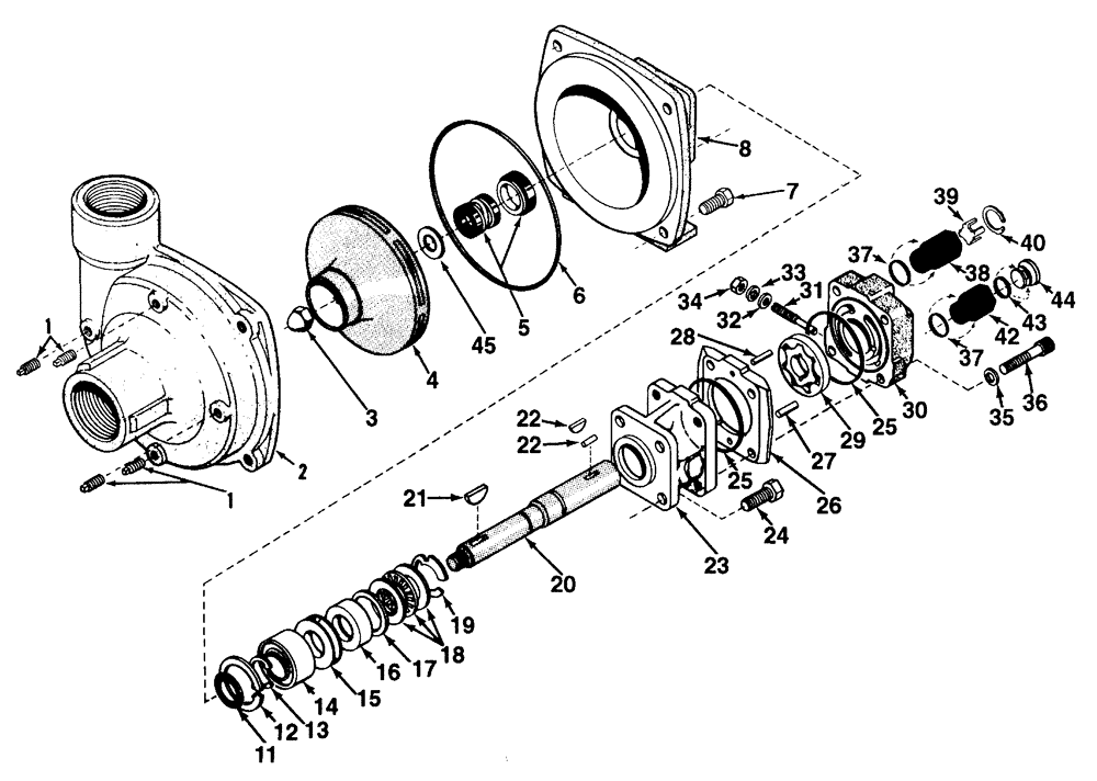 Схема запчастей Case IH 438 - (07-007) - PUMP-HYPRO 2” INLET, 9304C-HM1C Hydraulic Components