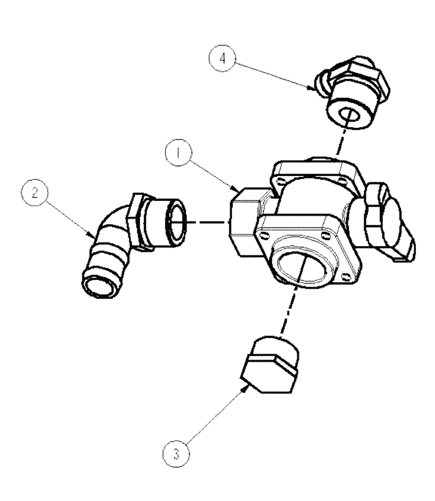 Схема запчастей Case IH SPX4260 - (09-041) - VALVE, STATION ASSEMBLY Liquid Plumbing